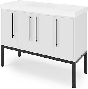 VNLEGSQ48 - 48 Inch Vanity Legs Matte Black - Jeffrey Alexander