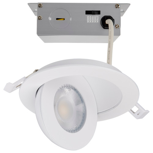 S11293R1 - 4 Inch 9W LED Gimbal Downlight RGB Tunable White 2700K-5000K Remote Driver - Satco/Nuvo