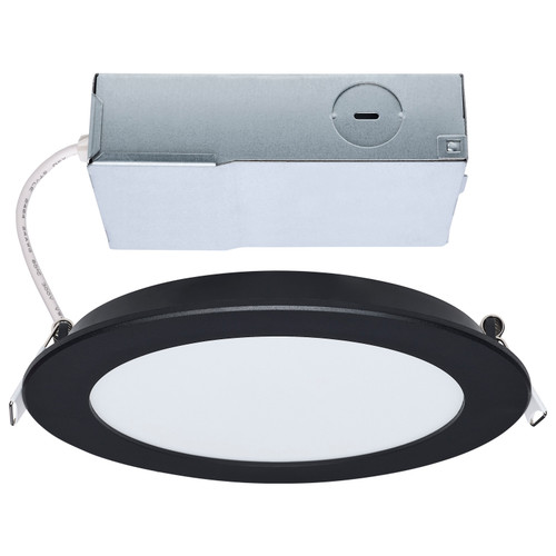 S11686 - 11W LED 6 Inch CCT Selectable Downlight Remote Driver Black - Satco/Nuvo