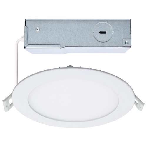 S11827R1 - 12W LED Direct Wire Downlight Edge-Lit 6-Inch CCT Selectable 1050 Lumens Dimmable - Satco/Nuvo