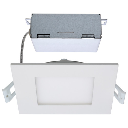 S11829R1 - 10W LED Direct Wire Edge-Lit 4-Inch CCT Selectable Square Downlight Remote Driver - Satco/Nuvo