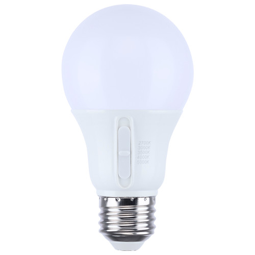 S12145 - 11.5W LED A19 Bulb 1100 Lumens 2700K/3000K/3500K/4000K/5000K Selectable Medium E26 Base Dimmable - Satco/Nuvo
