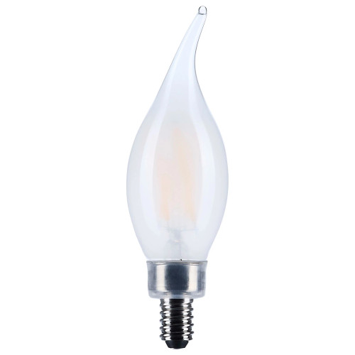 S12507 - 4W CA10 LED Candelabra Base Bulb 3500K Neutral White Dimmable - Satco
