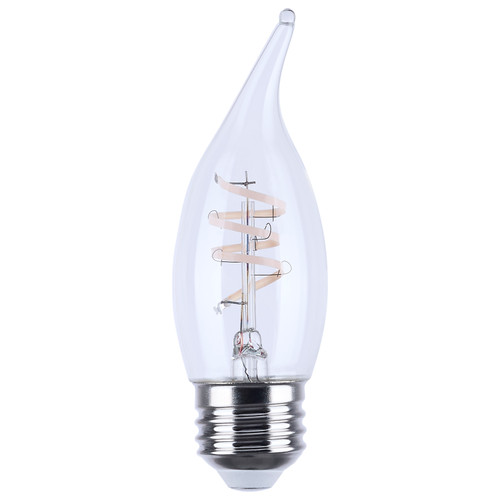 S12556 - 4W CA11 LED Filament Bulb 2700K Dimmable E26 Medium Base - Satco/Nuvo