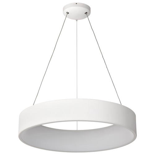 62-1457R1 - Orbit 30W LED Pendant CCT Selectable 3000K/4000K/5000K White - Satco/Nuvo