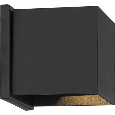 62-1466R1 - 5W LED Square Sconce Matte Black 3000K 240 Lumens - Satco/Nuvo