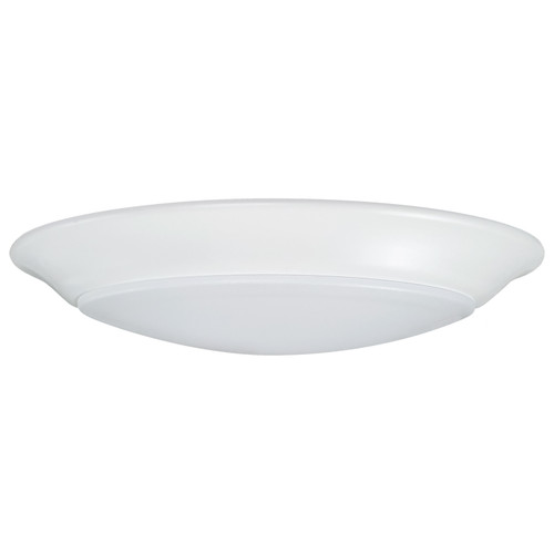 62-1805R1 - 6.5W 7 Inch LED Disk Light 27K/3K/35K/4K/5K CCT Selectable White Finish - Satco/Nuvo