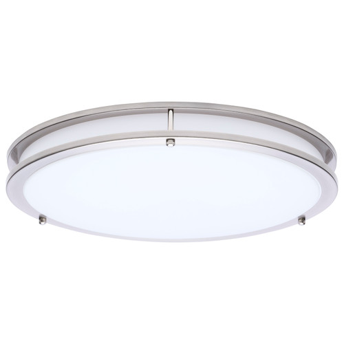 62-1877 - 17 Inch LED Flush Mount 25W CCT Selectable 2700K-5000K Brushed Nickel - Satco/Nuvo