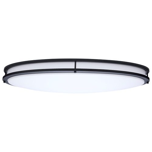62-1981 - 32 Inch Oval LED Flush Mount 3690 Lumens CCT Selectable Black Finish - Satco/Nuvo