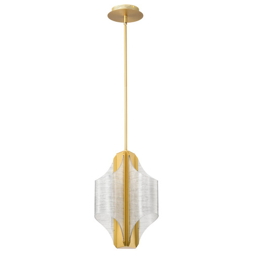 62-2413 - Idris 3-Light LED Pendant 12" Wide Vintage Brass Finish - Satco/Nuvo