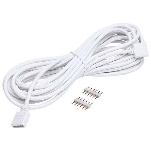 64-176 - 10 Foot Indoor Extension Cord M2M Pins White - Satco/Nuvo