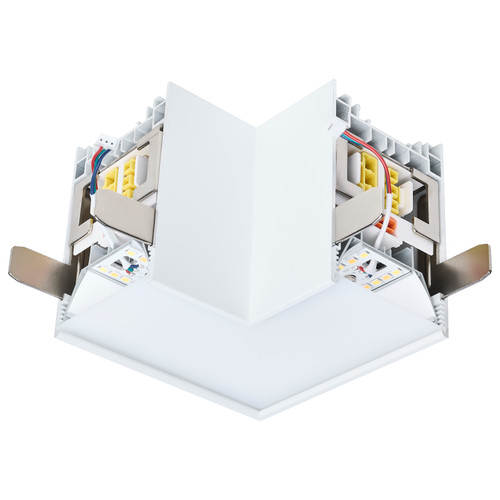 65-1183 - Momentum L-Connector for LED Linear System 3.3W 0-10V Dimmable White Finish - Satco/Nuvo