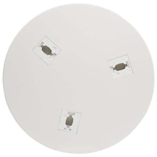 TP250 - Triple Monopoint Adapter Round White Finish 120V 100W Max 10lbs per Socket - Satco/Nuvo