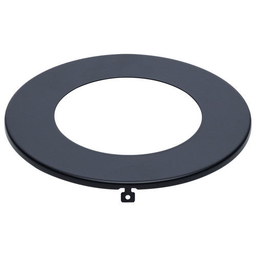 80-2910 - 4 Inch Round Flat Wafer Downlight Trim Black Finish - Satco/Nuvo