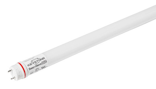 KT-LED10.5T8-48GC-8CSJ-DX2 - 10.5W LED T8 Tube 1650 Lumens Glass Coated 4ft Color Select 3000K-6500K 120-277V Direct Drive - Keystone Technologies