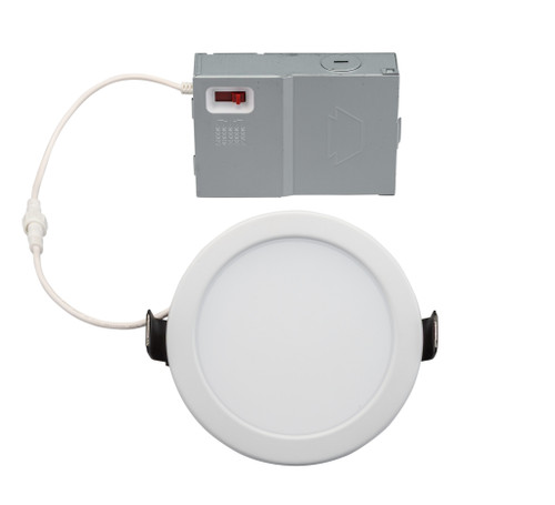 KT-WDLED11-F4A-9CSF-FDIM - Fire Rated 4in Circular LED Slim Wafer Downlight 11W Color Select 2700K-5000K 90CRI Phase Dimming - Keystone Technologies