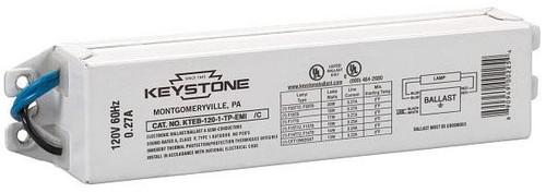 KTEB-120-1-TP-CP - 1 Lamp 15/20W T8/T12 120V NPF Electronic Ballast - Keystone Technologies