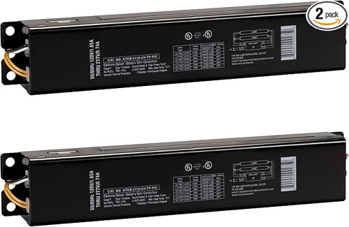 KTEB-2110-UV-TP-PIC /A-CP - 2x F96T12HO Electronic Ballast 120-277V Narrow 11 Inch Case - Keystone Technologies