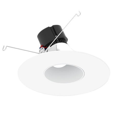 NPR-56RSLACDXMPW - 5/6 inch Pearl LED Round Adjustable Slot Retrofit 700lm 12W Comfort Dim MPW - Nora Lighting
