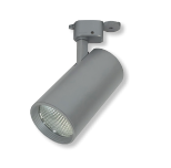 NTE-85518F35S - Jason LED Track Head Cylinder 18W 3500K 80+ CRI Flood Silver - Nora Lighting