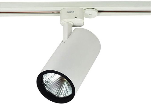 NTE-85518M940B - Jason LED Track Head Cylinder 18W 1400lm 4000K 90+ CRI Medium Beam Black - Nora Lighting