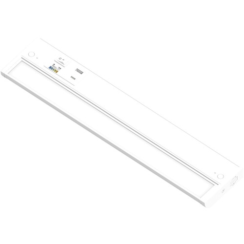 NUDA-16TWMPW/USB - 16" 120V Adjustable LED Under Cabinet 600lm/ft Selectable CCT USB Ports - Nora Lighting