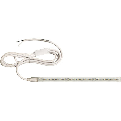 NUTP13-W48-12-927/HWSP - Custom Cut 48-ft 120V Continuous LED Tape Light, 330lm / 3.6W per foot, 2700K, w/ Mounting Clips and 8' Hardwired Power Cord w/ Surge Protector - Nora Lighting