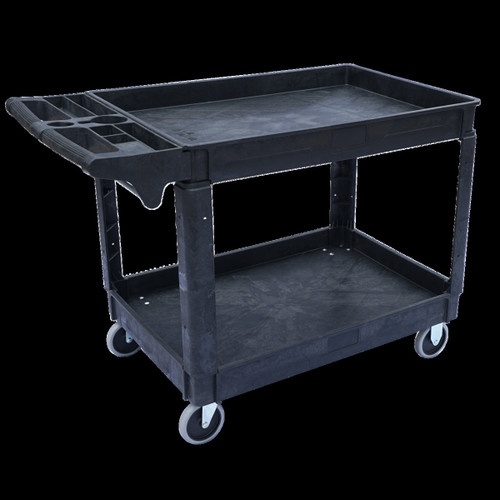 UCTS-LG - Large 2-Shelf Utility Cart 550lb Capacity 33.5x25.5x46.75in - Southwire