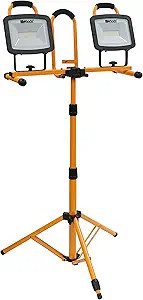 WL40272S - 12,000 Lumen Portable LED Dual Head Work Light with Tripod - Southwire Woods Pro