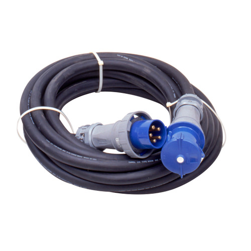 6600 - 100ft 2/5 Type W IEC60309 Extension Cord 120/208V 100A 4P5W Pin & Sleeve Blue - Southwire