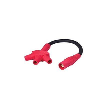 CA3FST-C - CLS Assembled Soft 3Fer Adapter M-F-F-F Red - Southwire