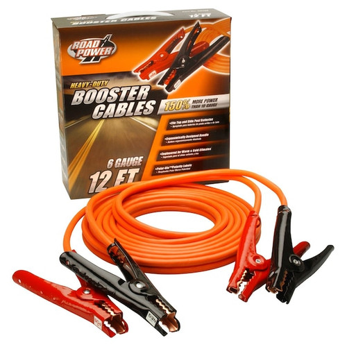 85650103 - 6 Gauge 12 ft Polar-Glo Booster Jumper Cables Orange - Southwire