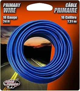 55668233 - 24 ft 16 Gauge Stranded Blue GPT Primary Wire - Southwire