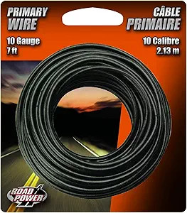 55671833 - 7 ft 10 Gauge Stranded Primary Wire Black - Southwire