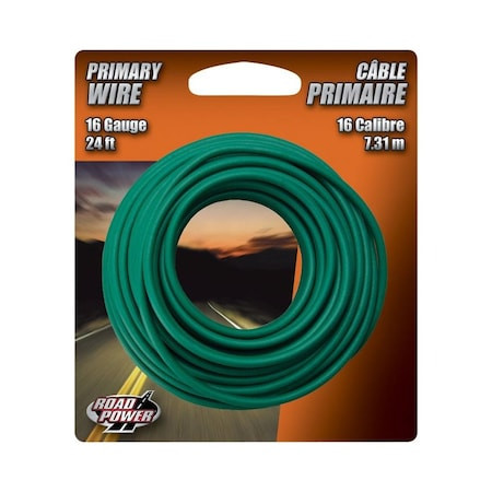 56422033 - 24 ft 16 Gauge GPT Primary Wire Green - Southwire