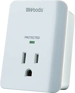 41008 - 1-Outlet Wall Surge Protector 1080J with Alarm - Southwire