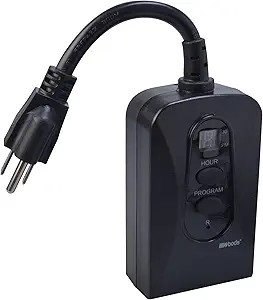 50016WD - 15A Outdoor 24HR Digital Block Heater Timer Dual Outlet - Southwire Woods