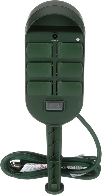 59785WD - Outdoor 6-Outlet Power Stake Timer with Remote Photocell 13A 125V - Southwire