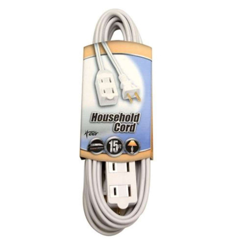 94148901 - Cube Tap 16/2 15 ft White Indoor Extension Cord - Southwire