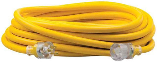 1568SW0002 - 50 ft 14/3 SEOOW Yellow Outdoor Extension Cord 15A 125V - Southwire