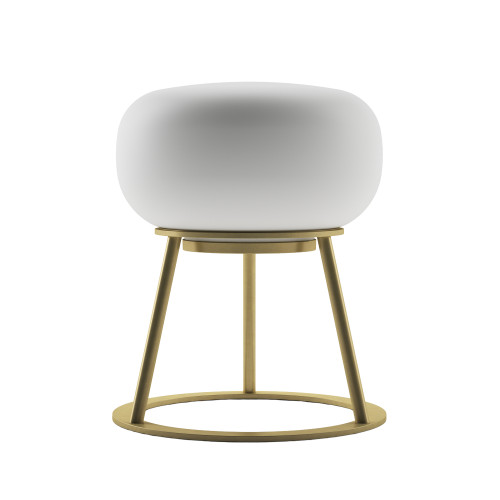 TRIPOD Rechargeable Cordless LED Table Lamp, 3-Levels Brightness Touch Sensor Control, Brushed Brass
