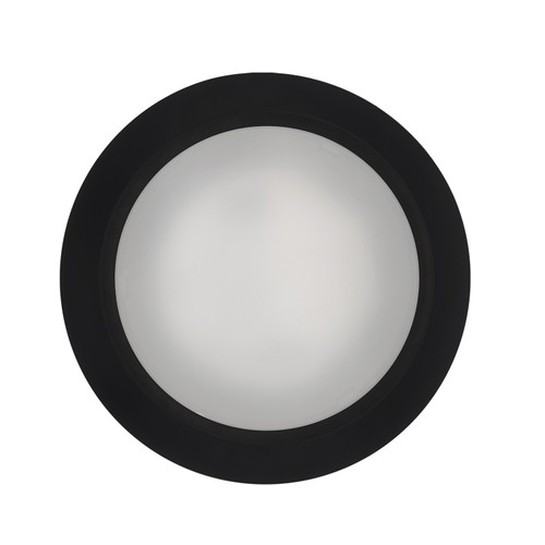 Bulbrite 25-Watt LED 10" Disc, 3000K, 2000 Lumens, Black Finish