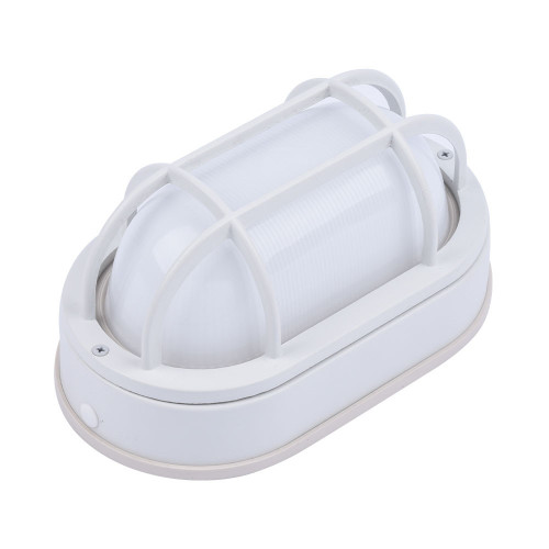 EOL-WL14WH-3100se - 6.2W LED Oval Bulkhead Wall Light 434 Lumens 6CCT Selectable 2700K-6500K Wet Rated - Euri Lighting