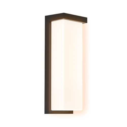 EOL-WL61BK-1100esw - 18/20/22W 3CCT Selectable LED Outdoor Wall Sconce 2160-2640lm Matte Black Wet Rated - Euri Lighting