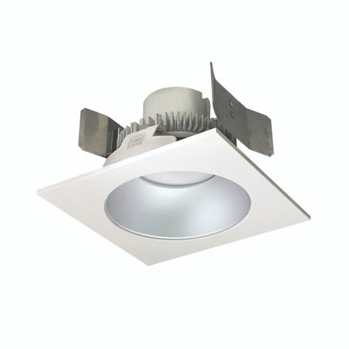 5" Cobalt Click Square Retrofit Reflector with Round Aperture, 750lm / 10W, 3500K, Haze Reflector / White Flange