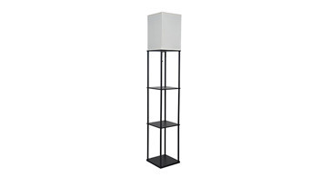 ASD-FLS-TR-E26-BW - Traditional Floor Lamp 3 Shelves E26 9W 3CCT - ASD Lighting