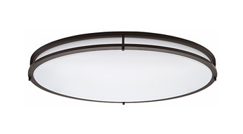 ASD-FMOV-24D38BZ - 24" LED Oval Double Ring Flush Mount - ASD Lighting