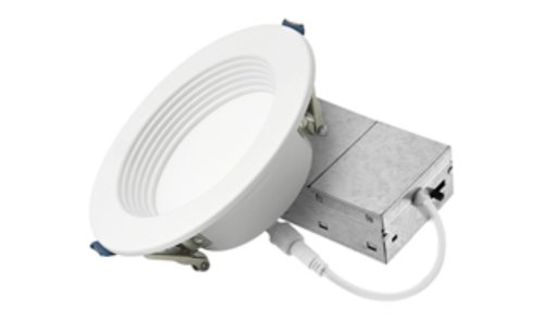 ASD-JBR-DB-4D10WH-12P - 4" 10W LED Wafer Deep Baffle 5CCT White 120V - ASD Lighting