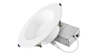 ASD-JBR-DB-6D15WH - 6" 15W LED Wafer Deep Baffle 120V Selectable CCT - ASD Lighting