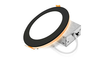 ASD-JBR-NL-6D12BK-6P - 6" 12W LED Wafer Night Light CCT Selectable Black - ASD Lighting